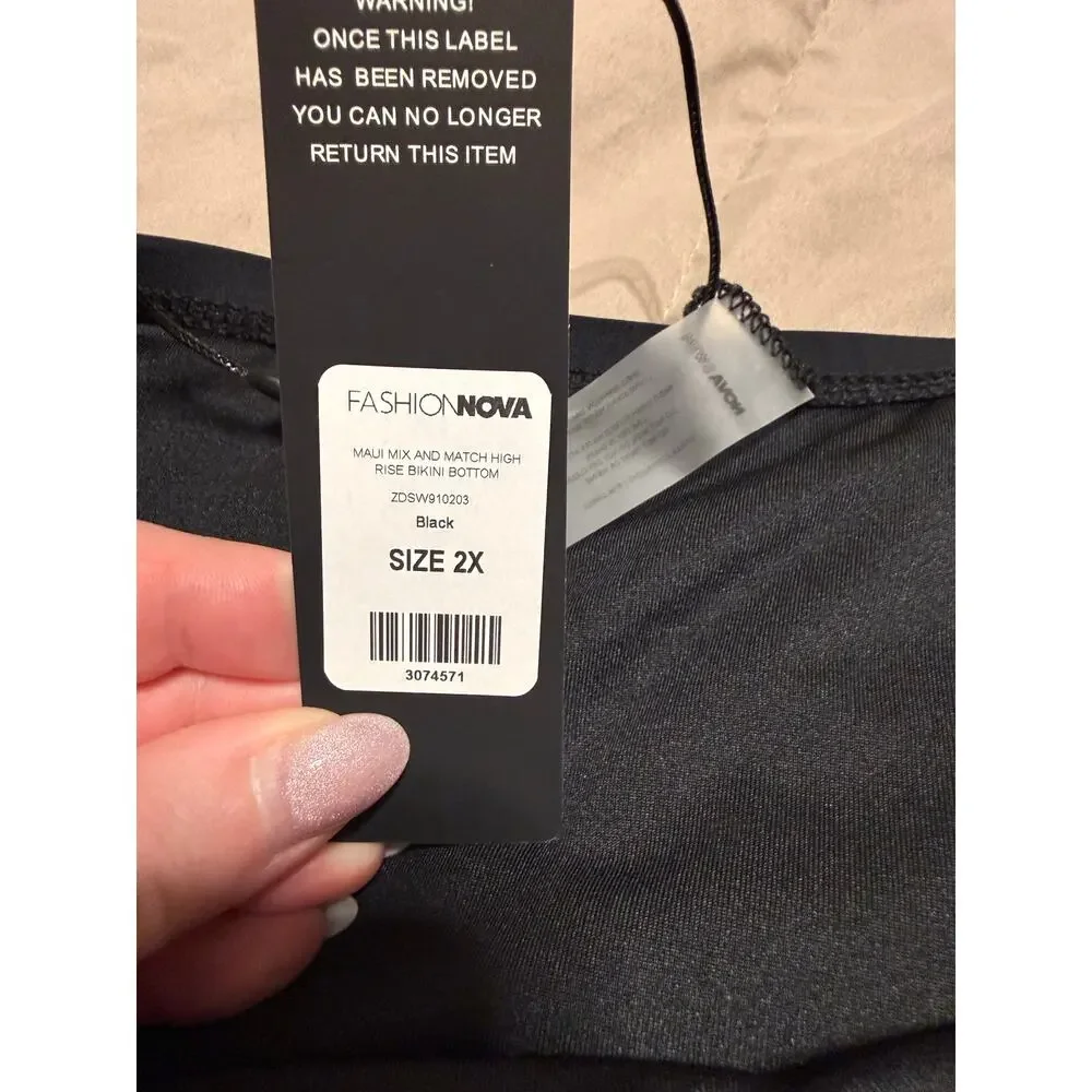 Fashionnova High Rise Bikini Bottom size 2x - NWT!